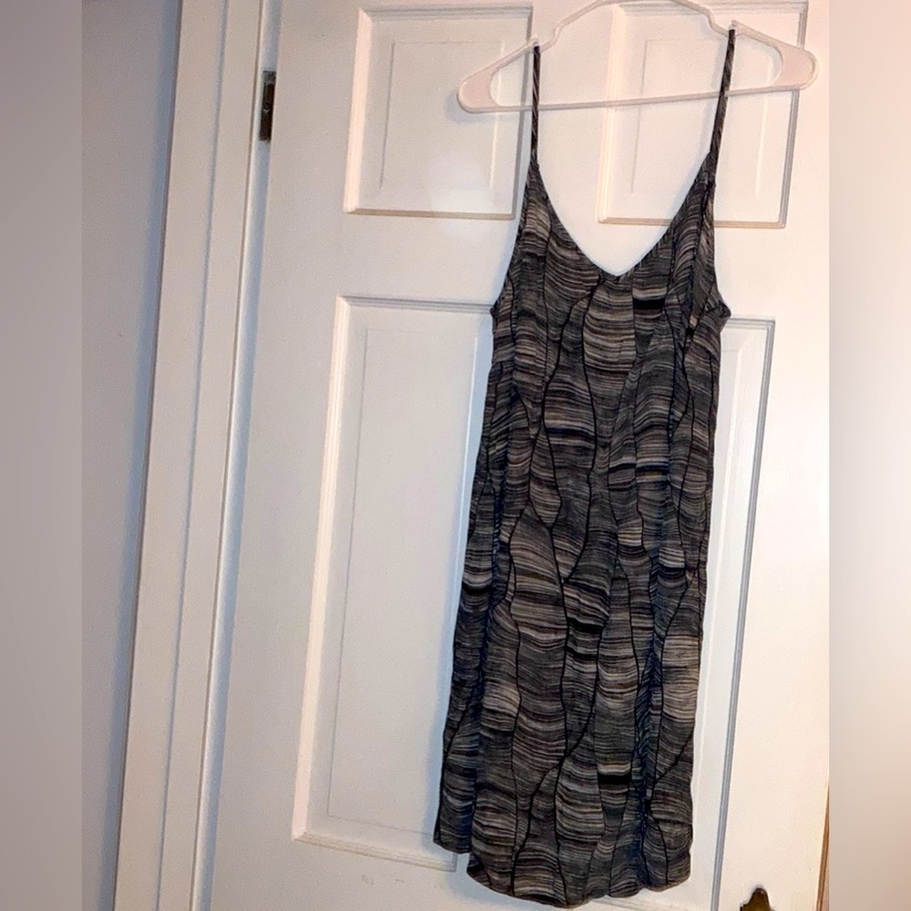 NWT spaghetti strap slip dress, unique abstract design